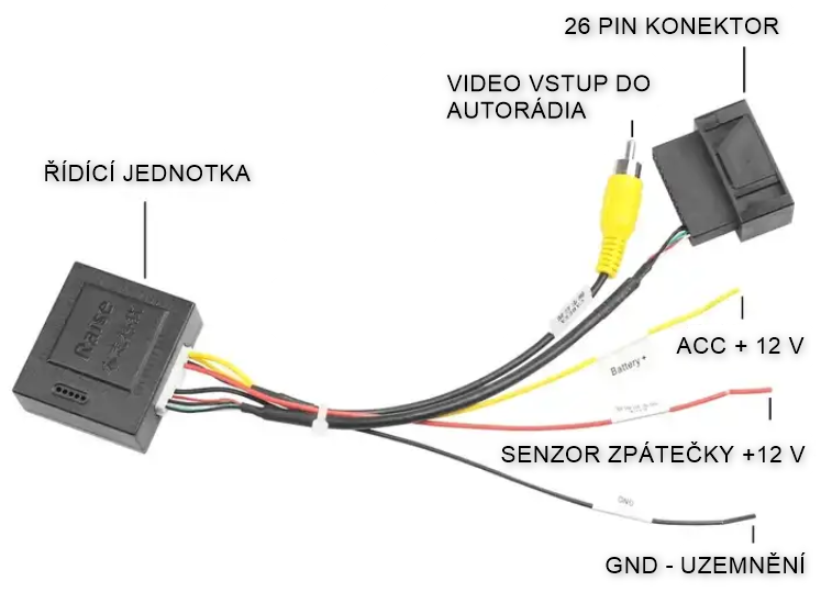 Adaptér pro originální parkovací kameru NOV - evtech.cz